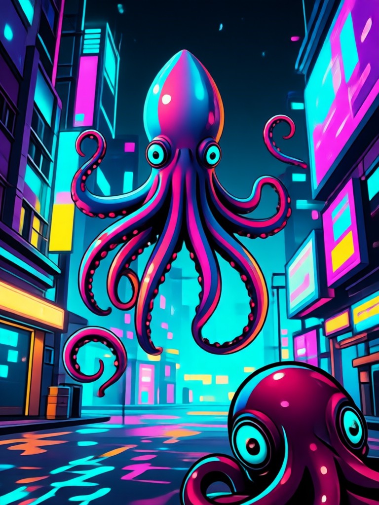 Ghibli style animation filter for a Squid Game scene