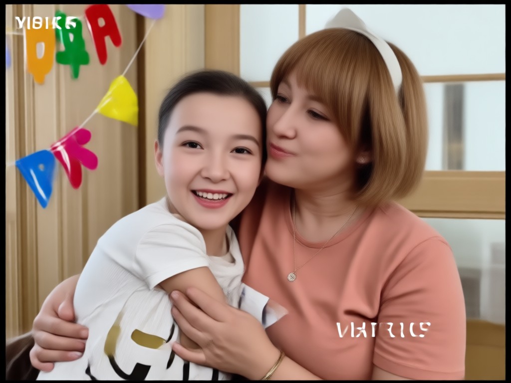 음악 및 텍스트 오버레이 옵션을 보여주는 생일 영상 편집기