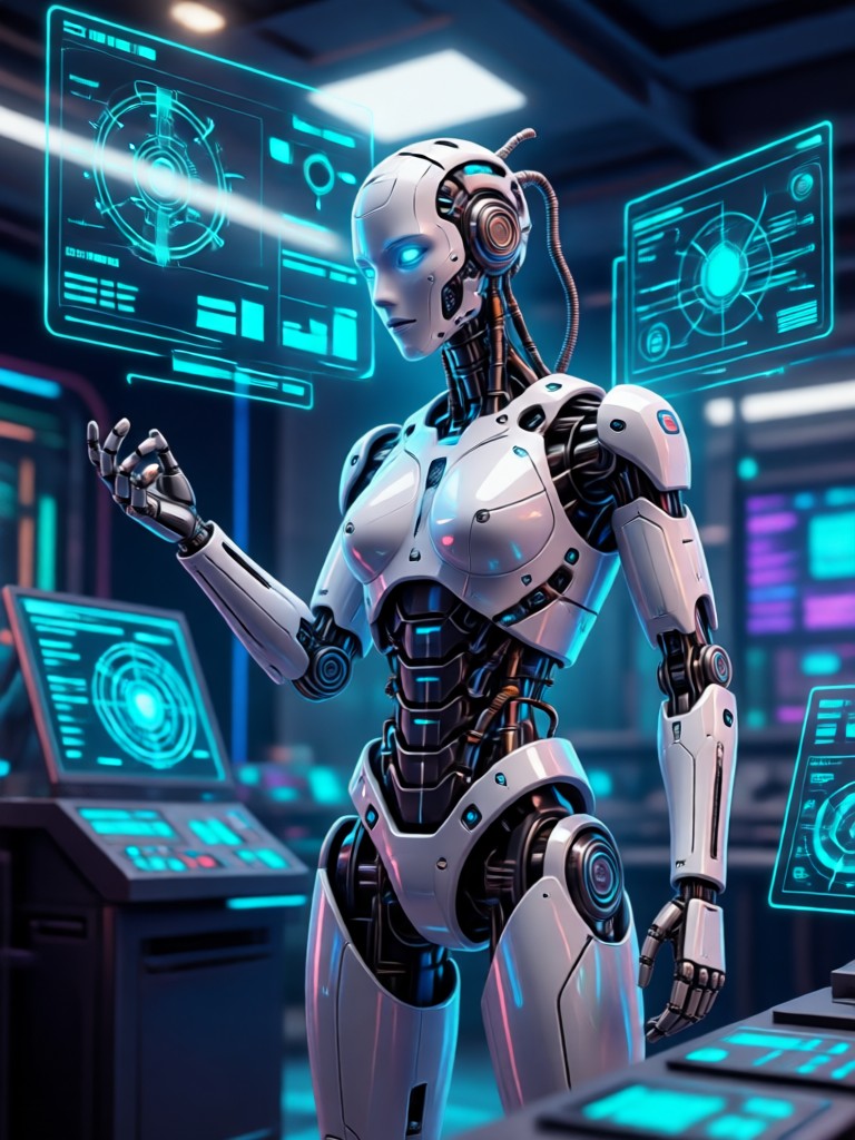 Meigen AI cyberpunk style animated portrait
