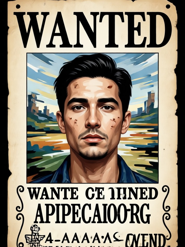 Vintage Styled Wanted Poster with Reward