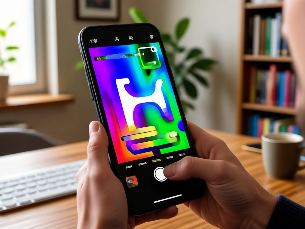 One tap AI photo enhancement interface