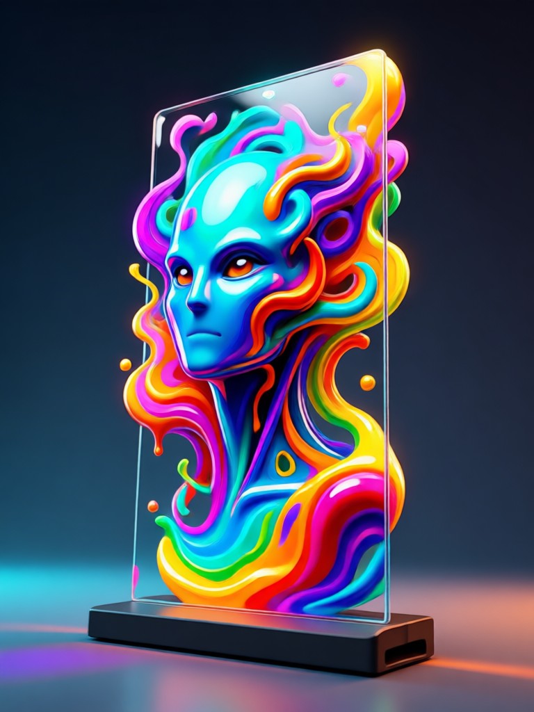 Dynamic duo character standee AI generated