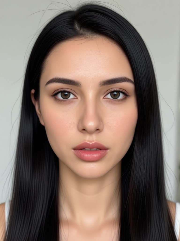 Video scene with blended facial expressions