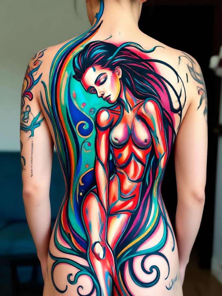 Luxury Fashion Body Art Look