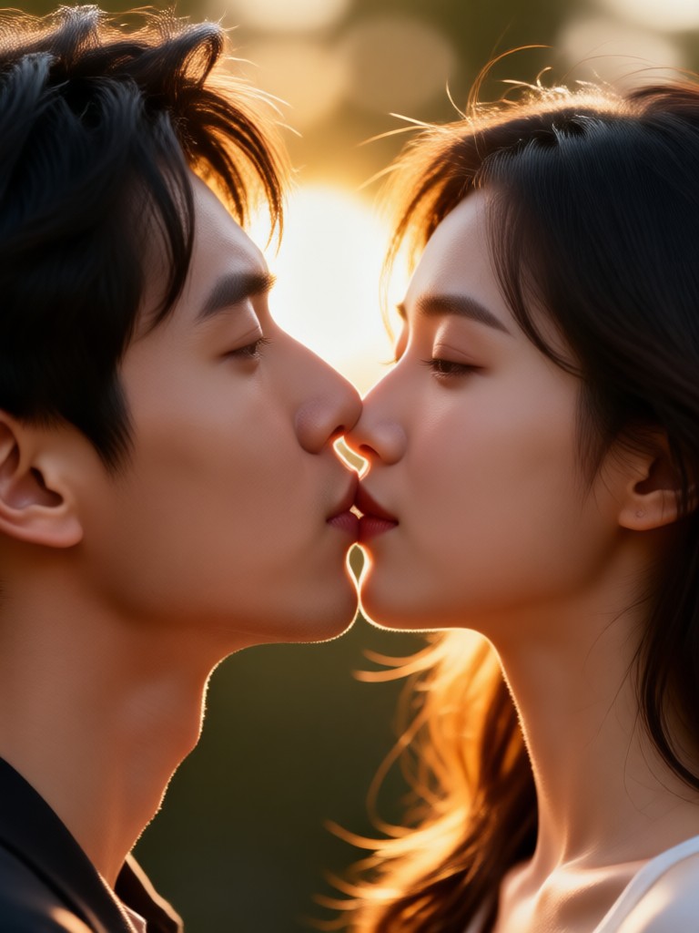 Heartwarming proposal kiss video