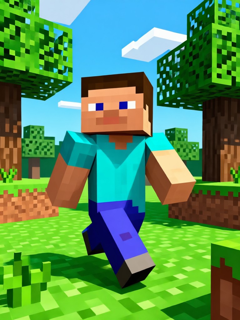 Dragão fantástico criado por IA para Minecraft