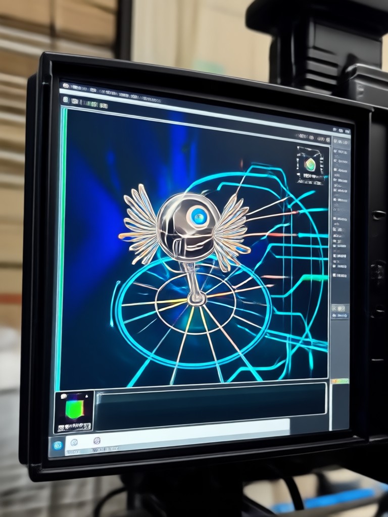 Smartphone displaying AI video creation app interface