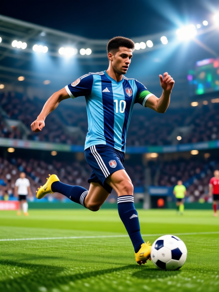 Custom fantasy football kit created with the AI filter