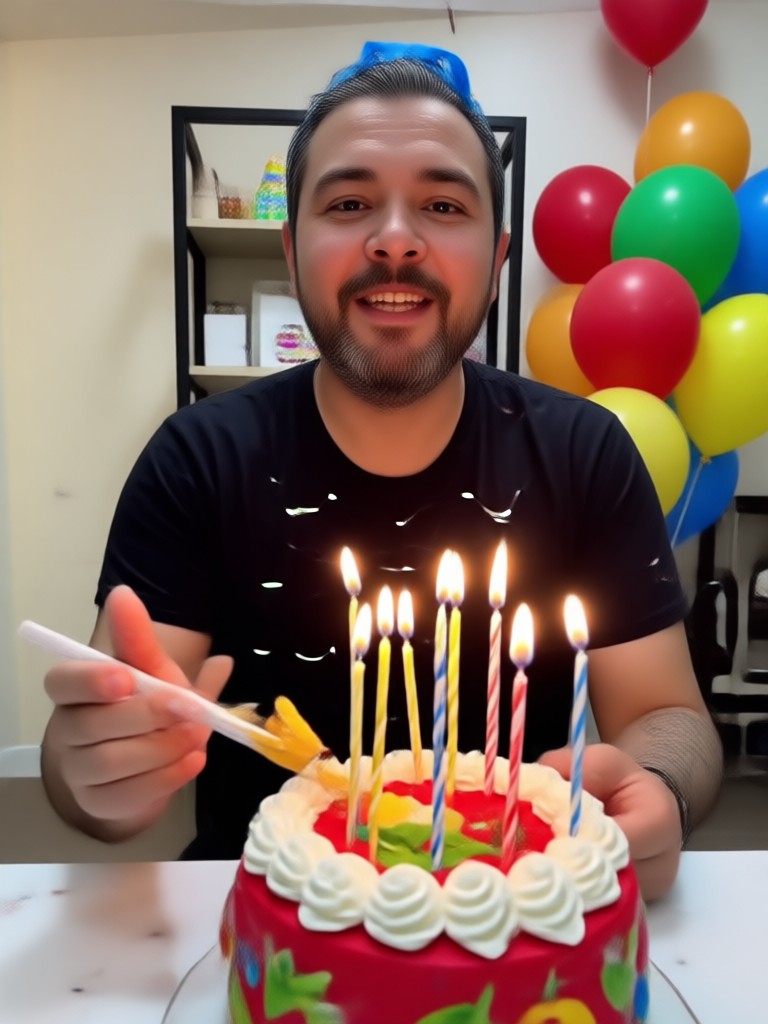 사진 슬라이드쇼가 포함된 생일 메시지 영상