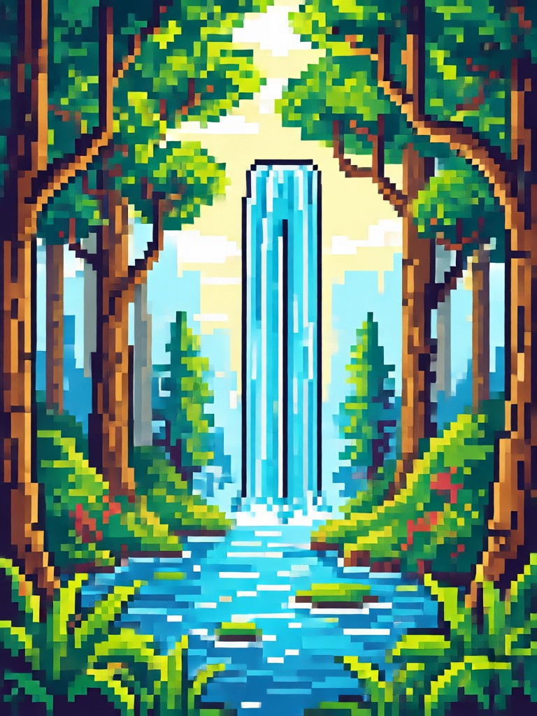 Aplicativo móvel criando pixel art a partir de fotos