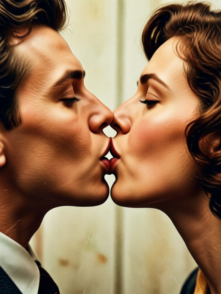 vintage kissing video generator app preview
