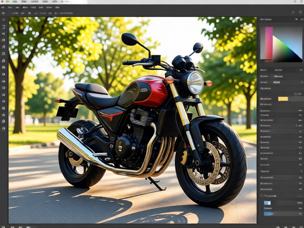 Filtros de transformação de estilo para fotos de moto
