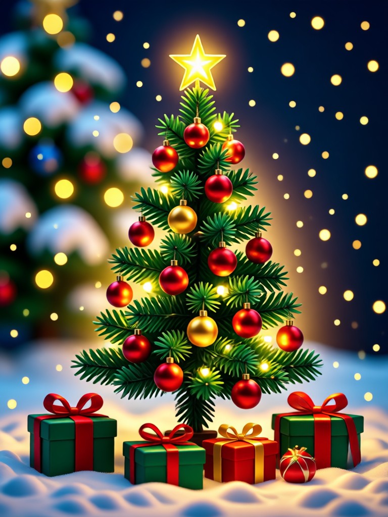 Mobile app interface for AI Christmas Photo Generator