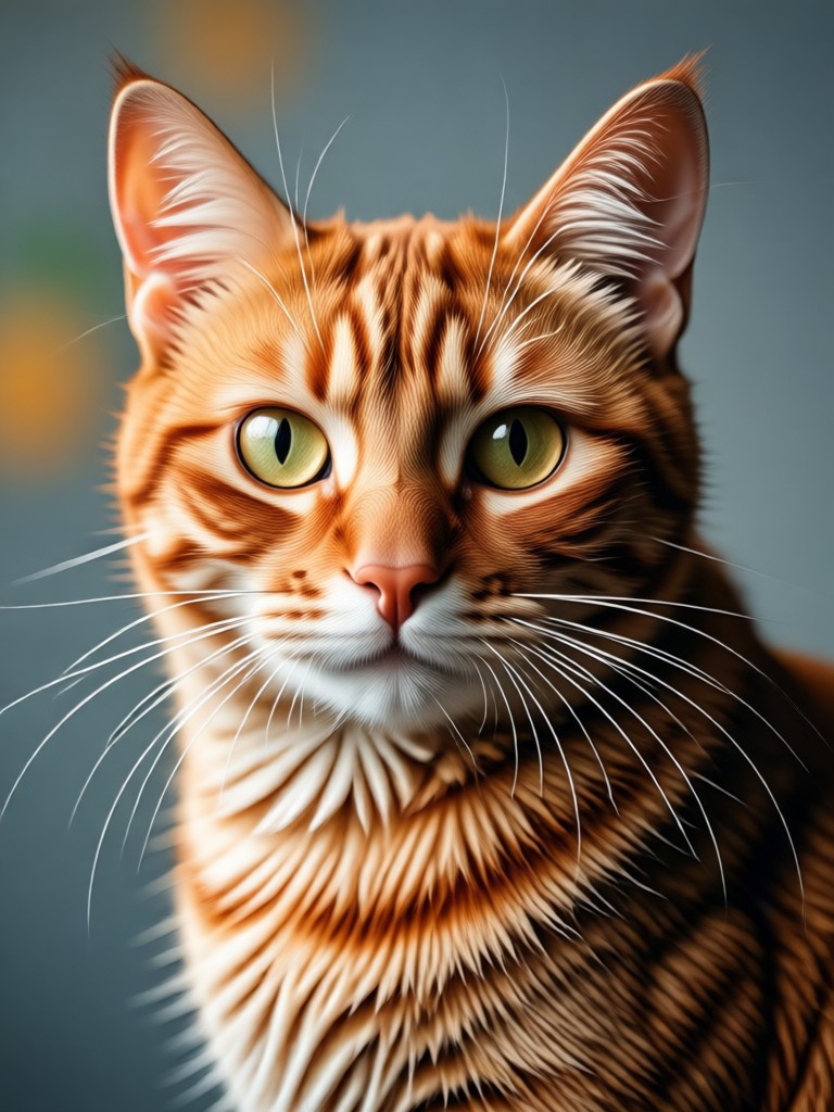 Mobile app showing cat portrait creation