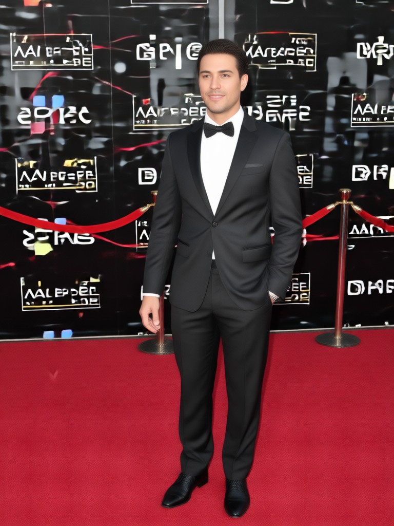 Vintage glamour AI red carpet moment