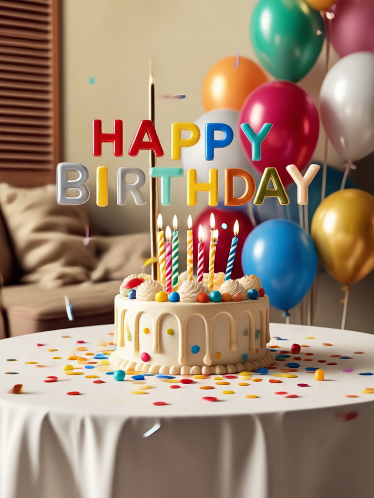 Mobile app birthday video creation