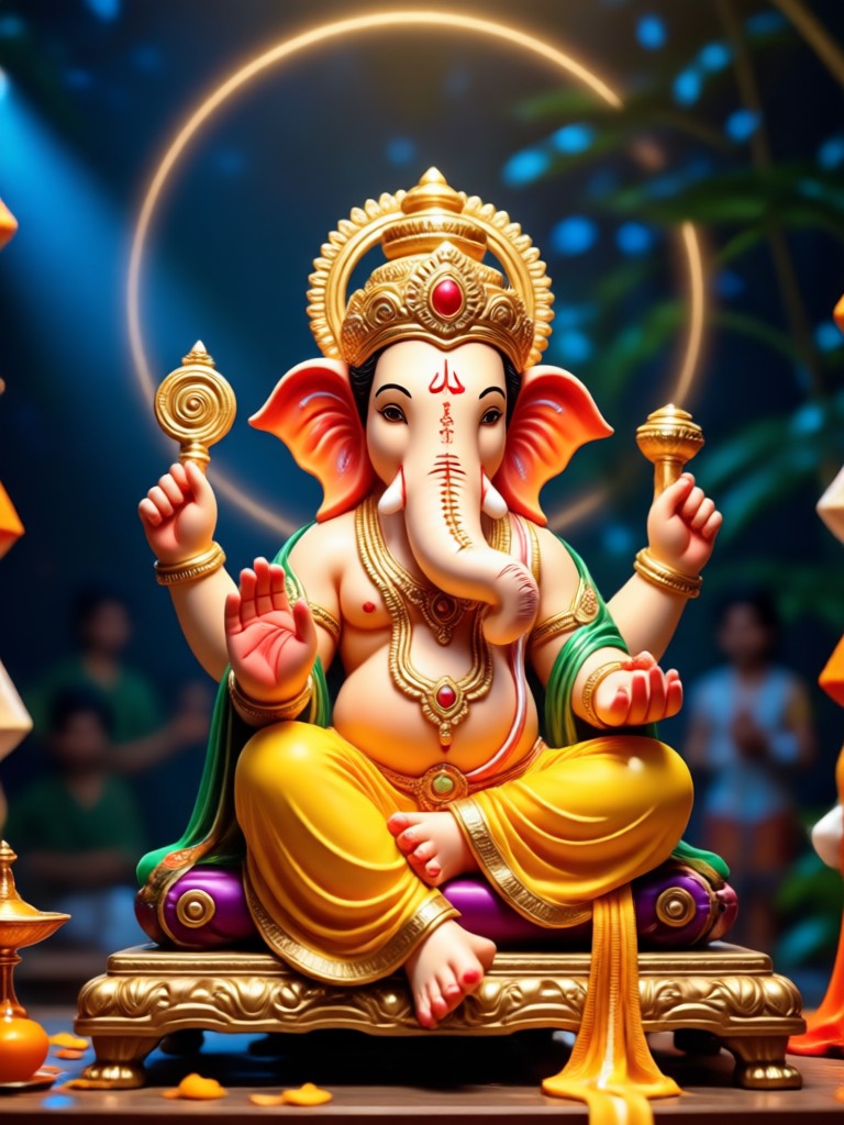 zikzik mobile app interface for Ganpati AI photos