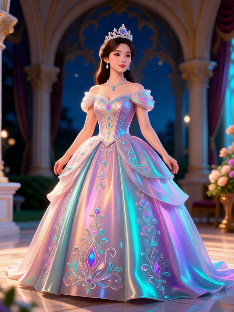 Medieval Princess Dress AI Video Change