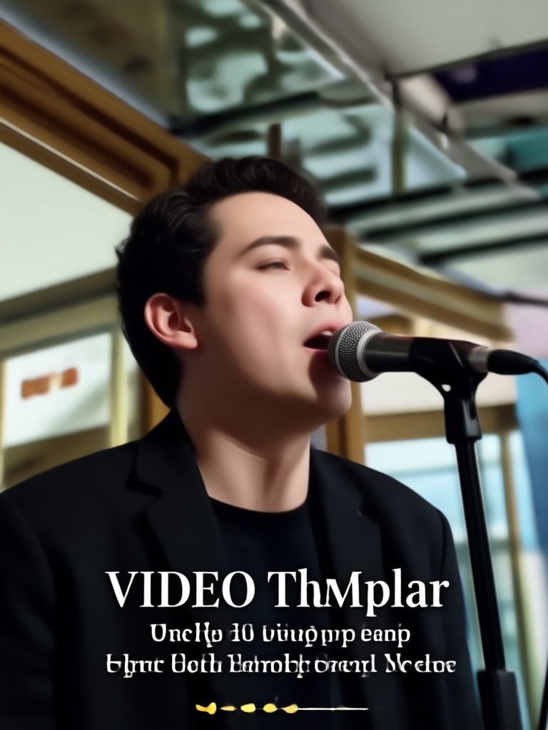 Plantilla de vídeo de letras estilo vintage