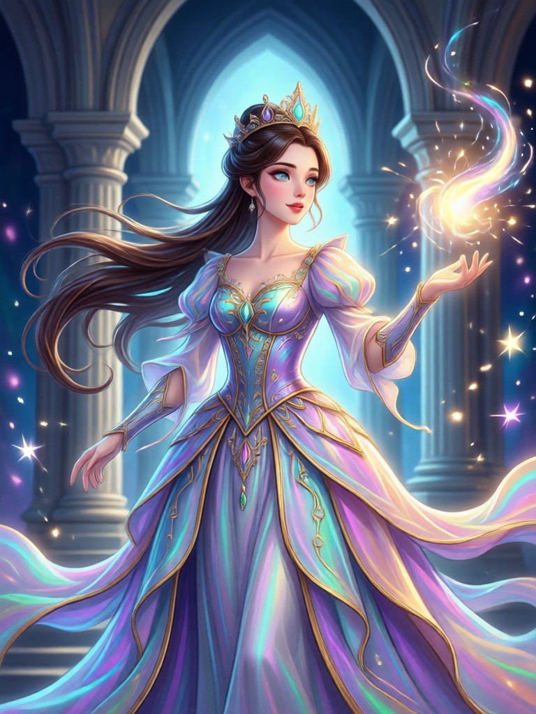 Makeover de estilo princesa sereia por IA