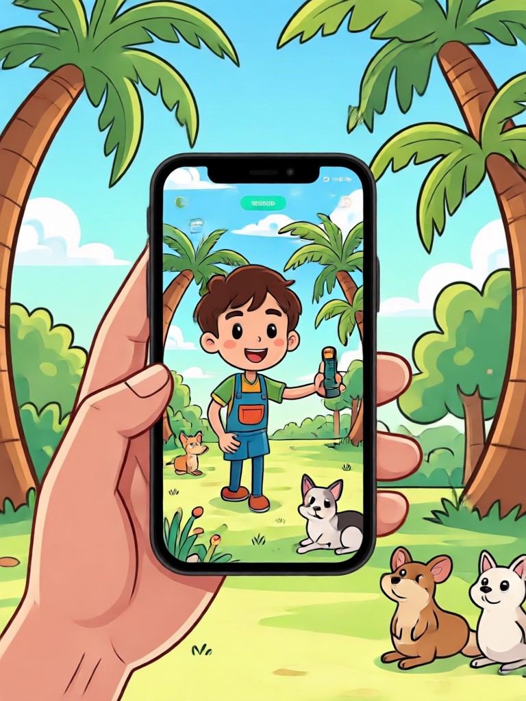 Group photo cartoon filter application