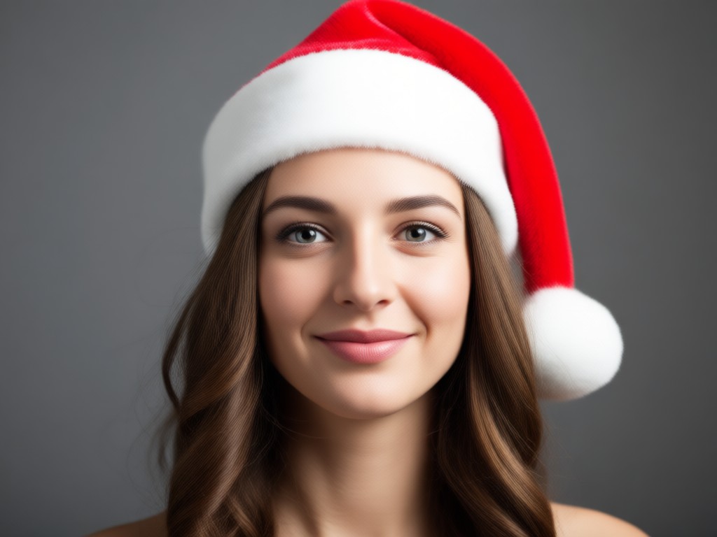Christmas hats added to a group photo
