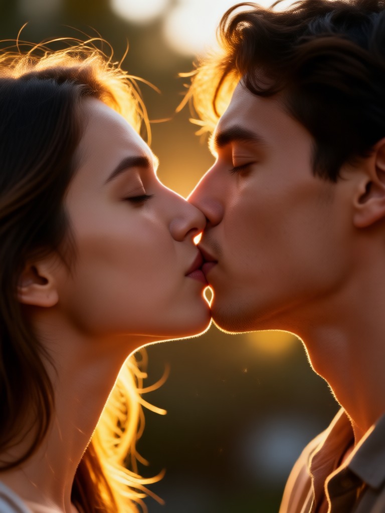 Modern cityscape kiss animation