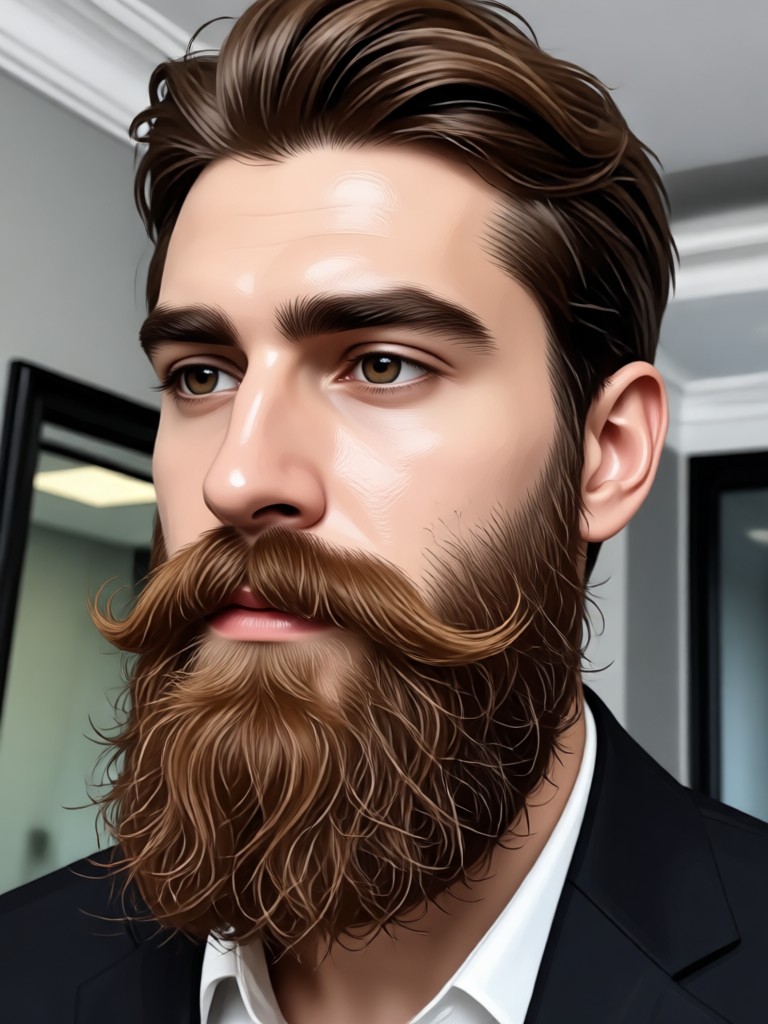 Lustiger Bartfilter Cartoon-Stil