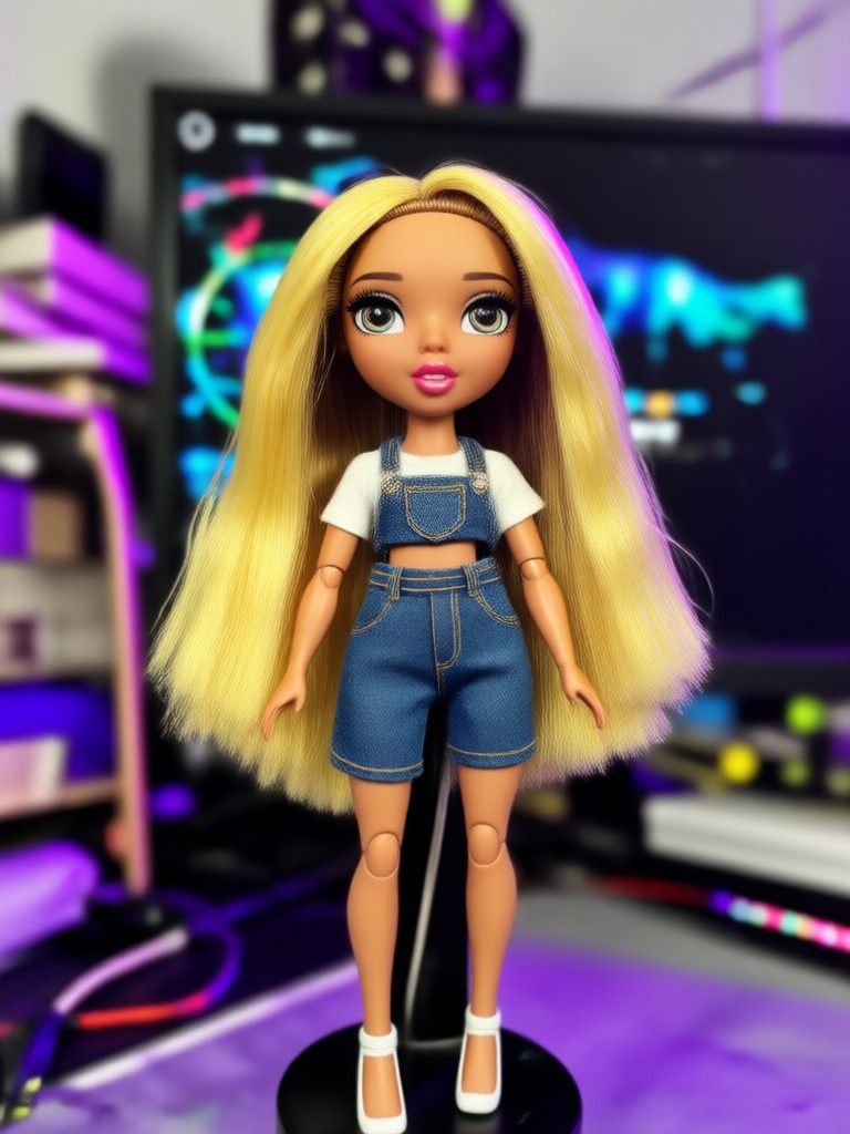 Foto grupal transformada en escuadrón de muñecas Bratz