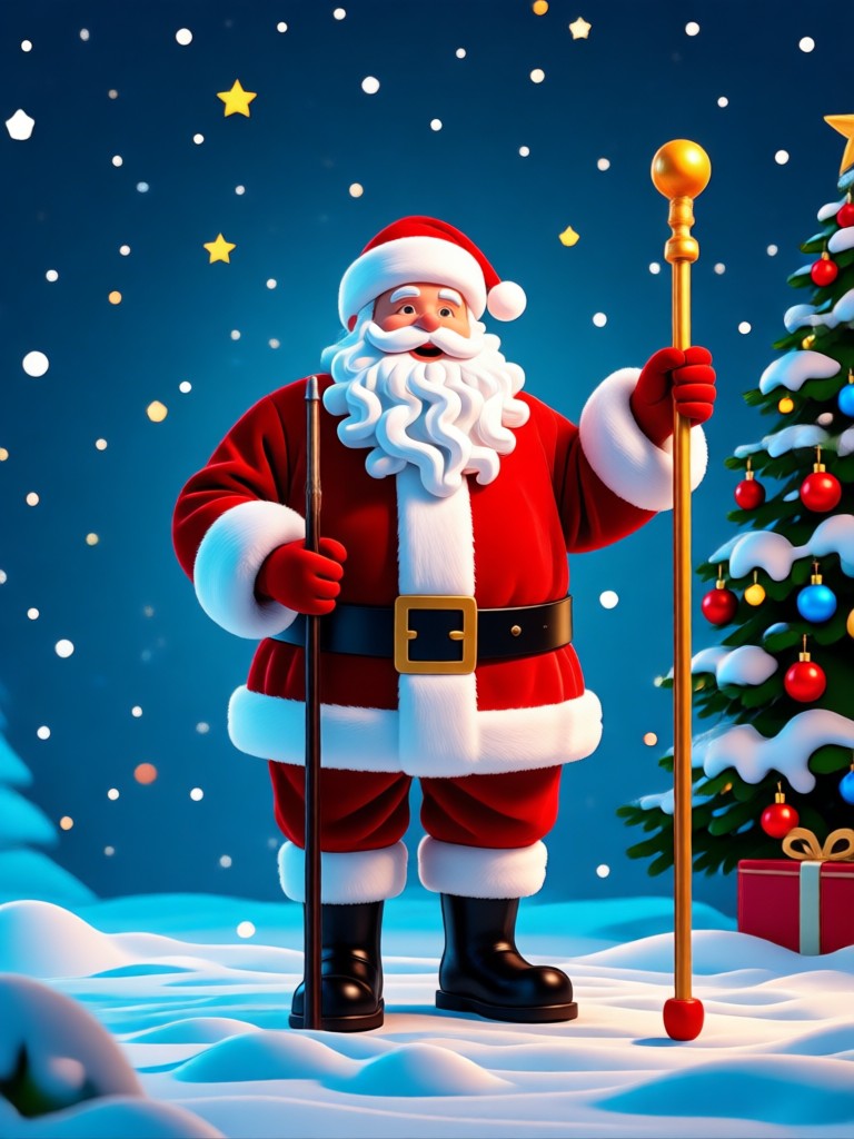 Video con IA de niños conociendo a Santa