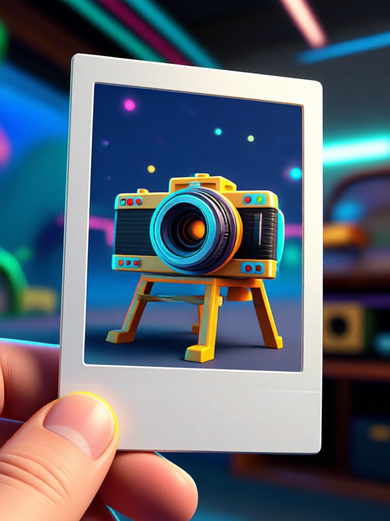 Foto de paisaje con efecto de vídeo Polaroid 3D