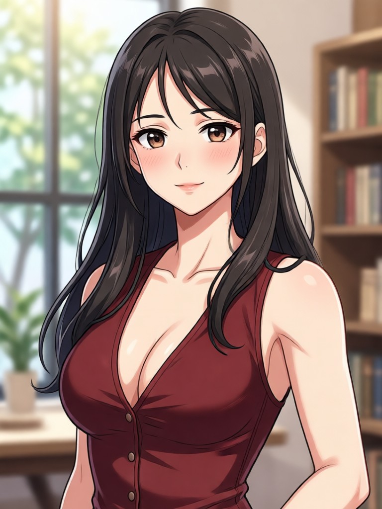 Landscape photo anime conversion serene