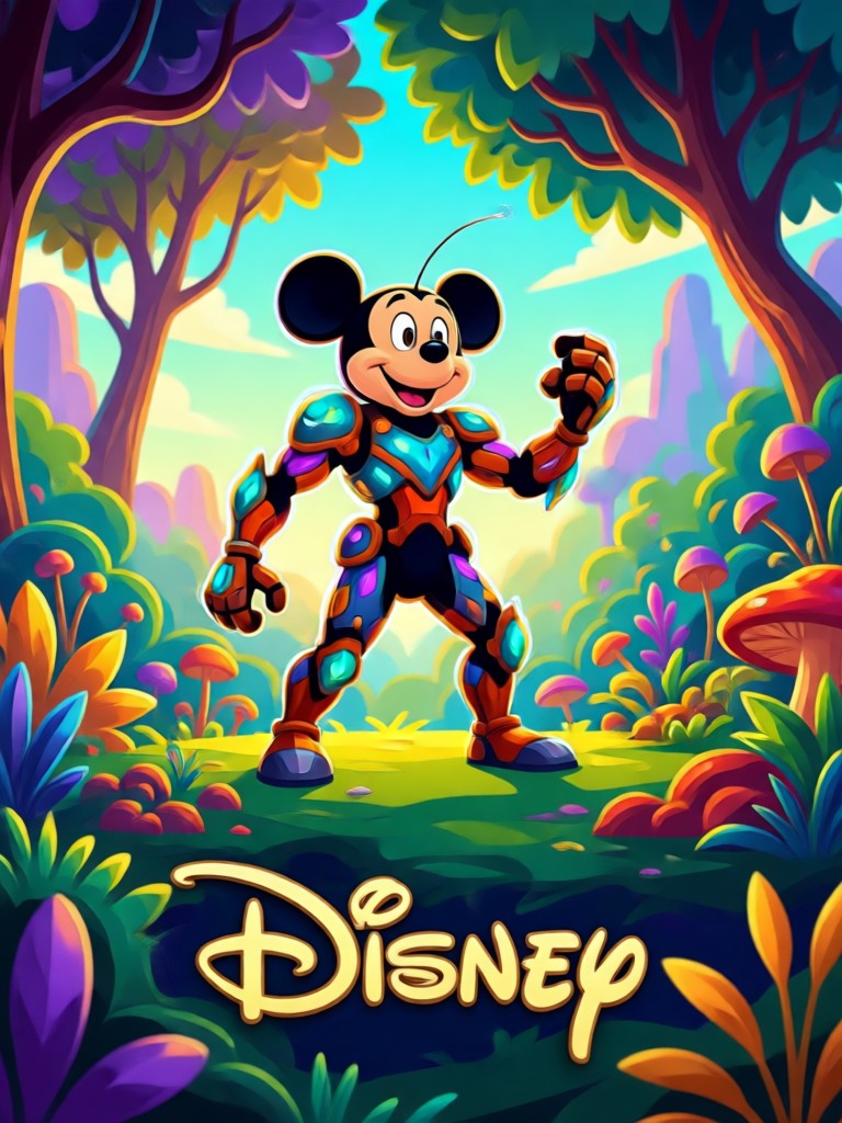 Magical fairy tale castle Disney poster