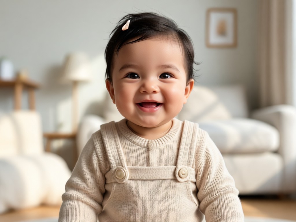 AI baby generator technology visualization