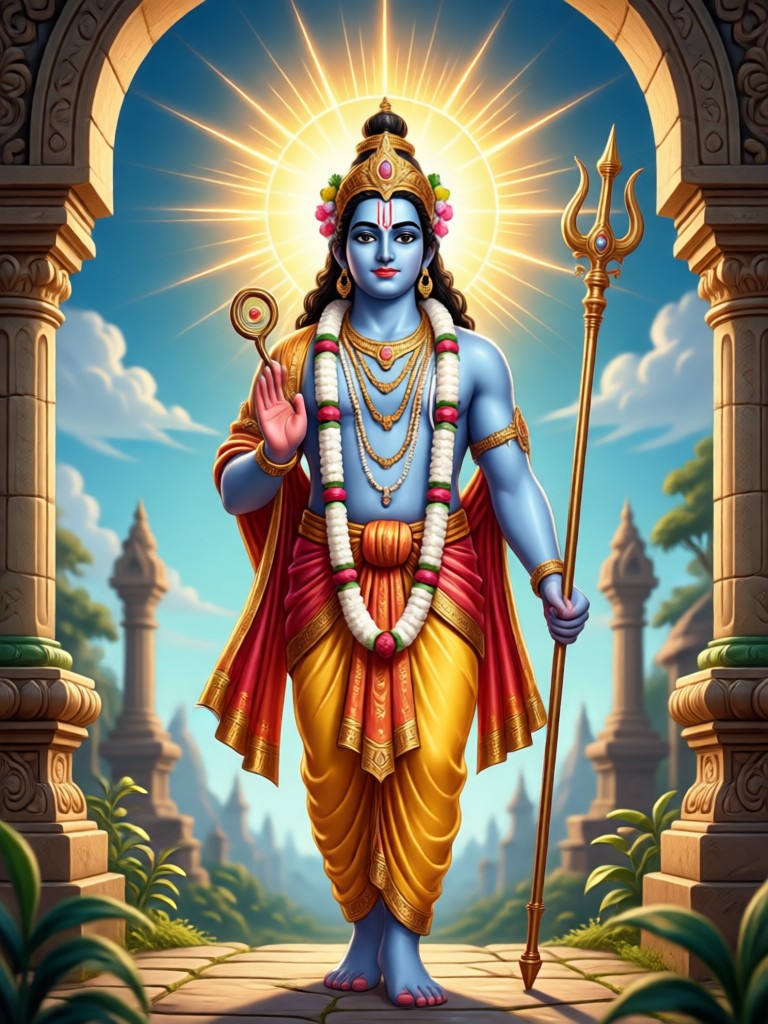Gaya Anime Krishna