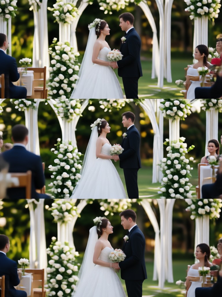 Vídeo de casamento com estilo vintage gerado por IA