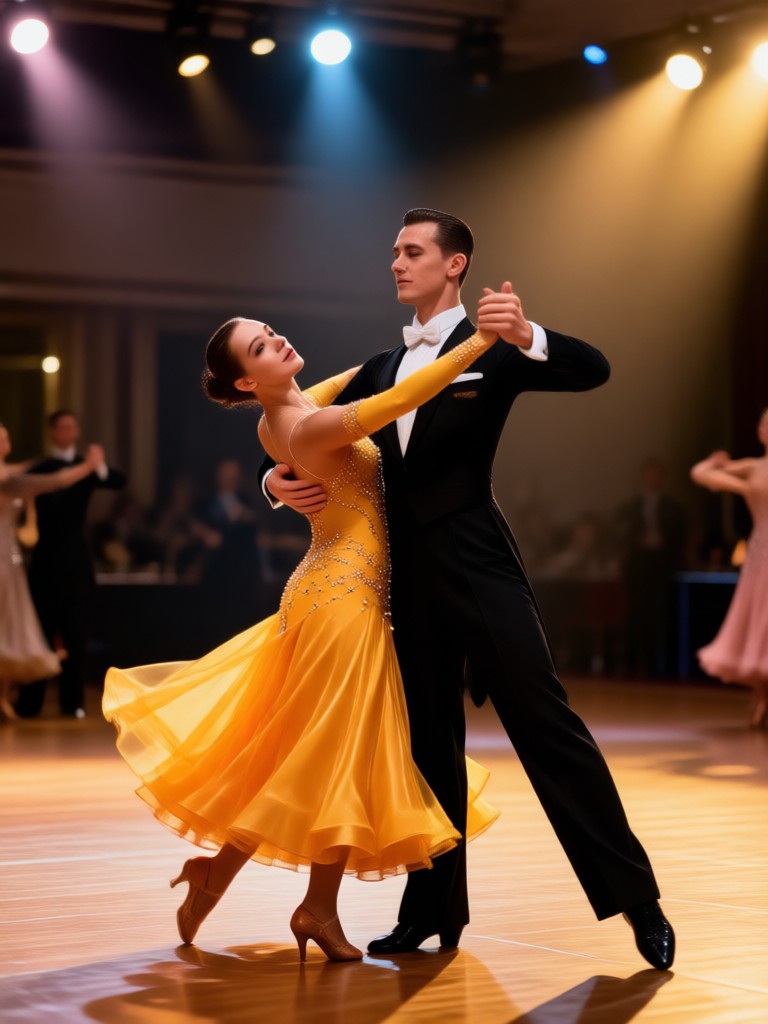 Elegant Foxtrot Couple Dance
