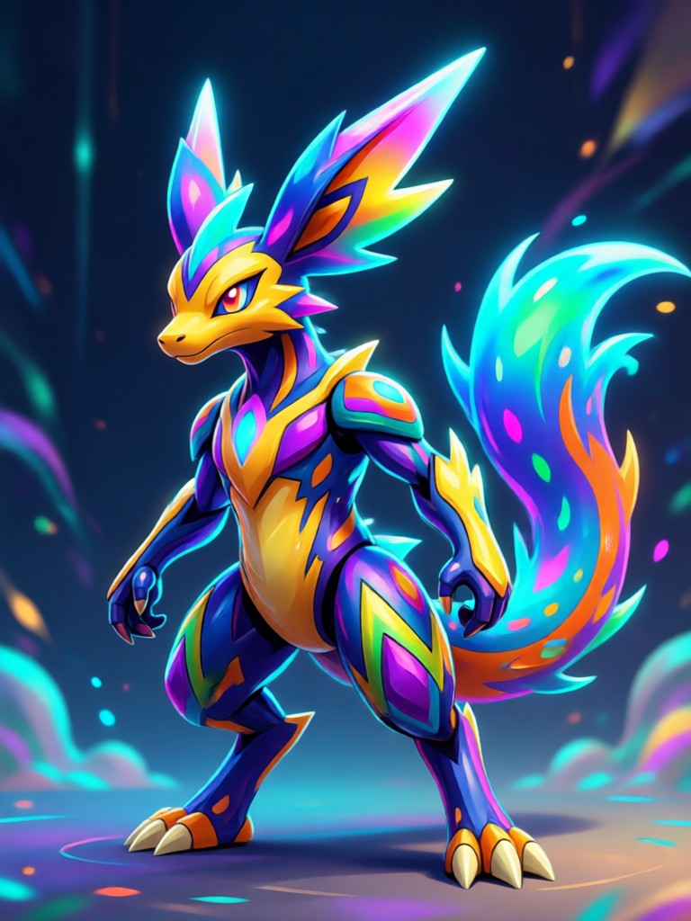 Ejemplos de arte de Pokémon generado por IA