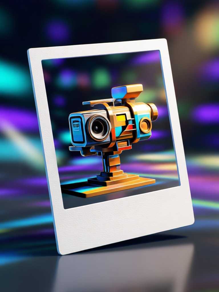 Gruppenfoto in ein Polaroid-Video verwandelt