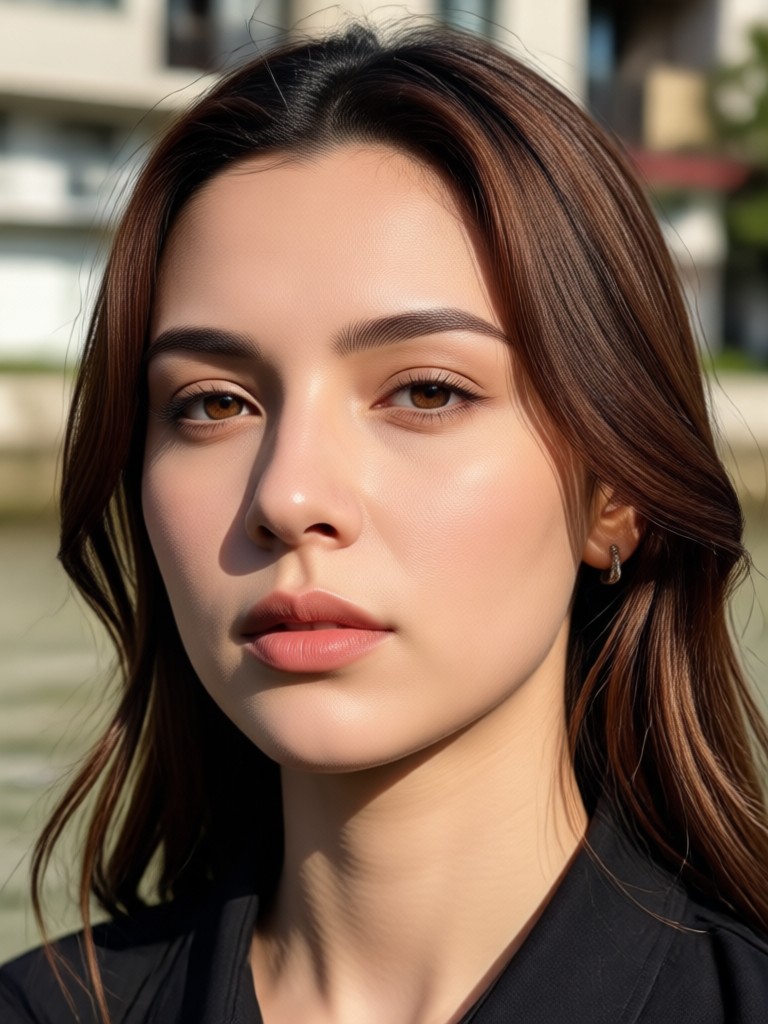 Baixe o usgen para Retratos AI Vermelho e Preto