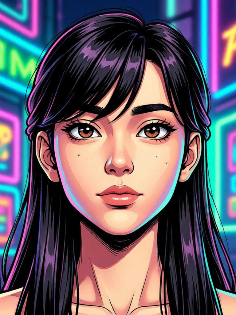 Action hero 3D comic portrait