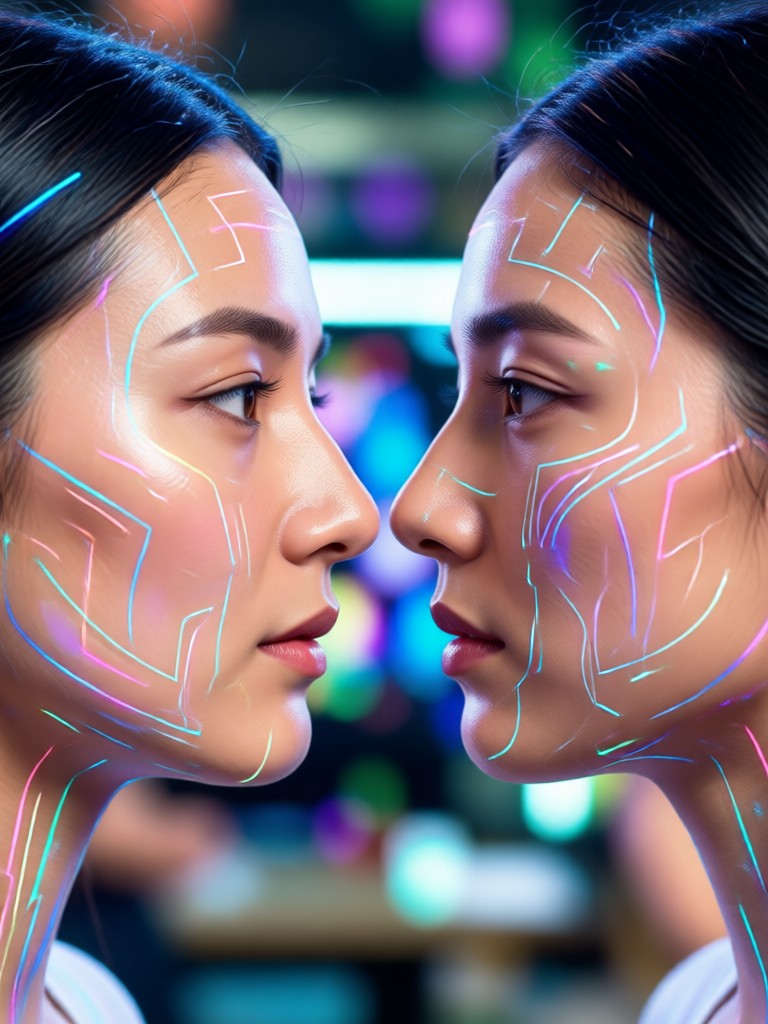 माता-पिता की फोटो के साथ बच्चे का चेहरा स्वैप