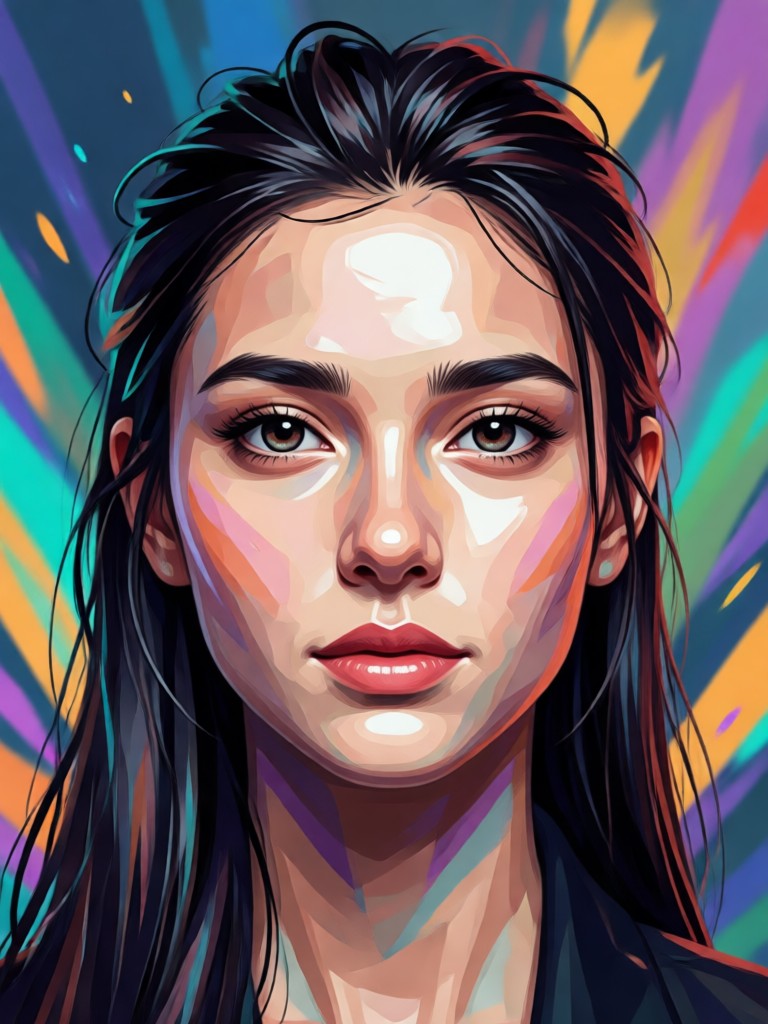 AI headshot with professional studio lighting