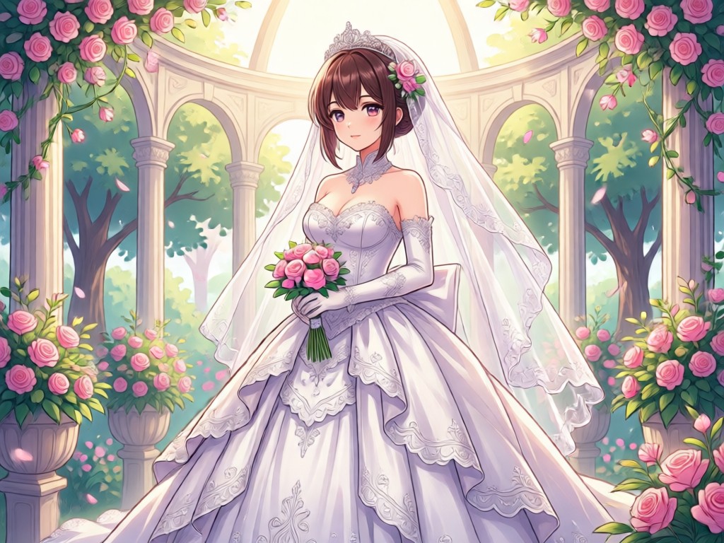 Different anime bride art styles