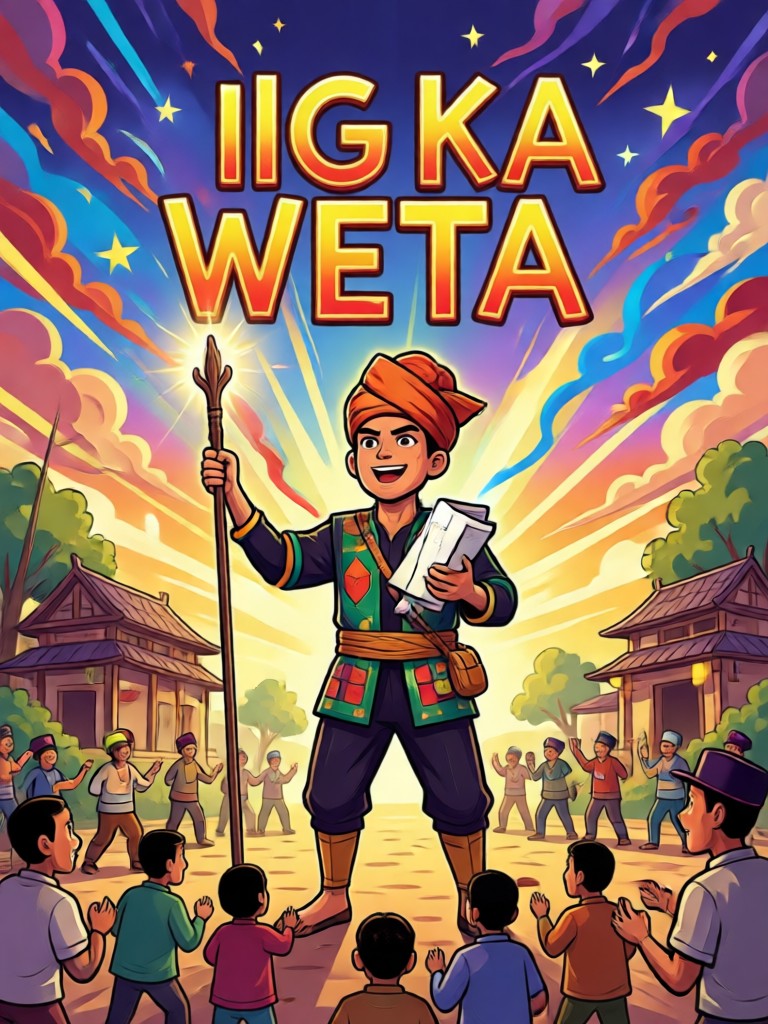 AI design for National Language Month event
