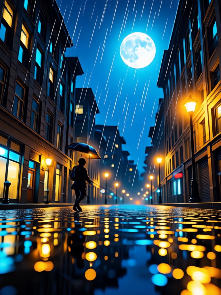 Filmreifer Regennacht-Kuss-Effekt