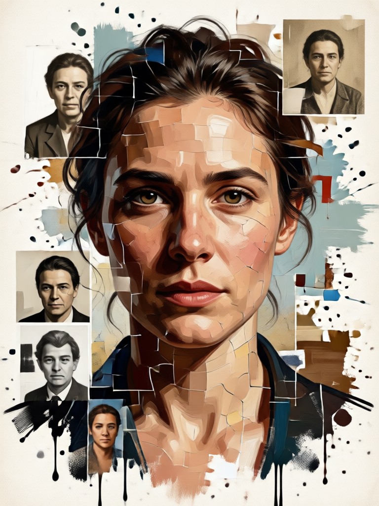 memorial portrait collage example
