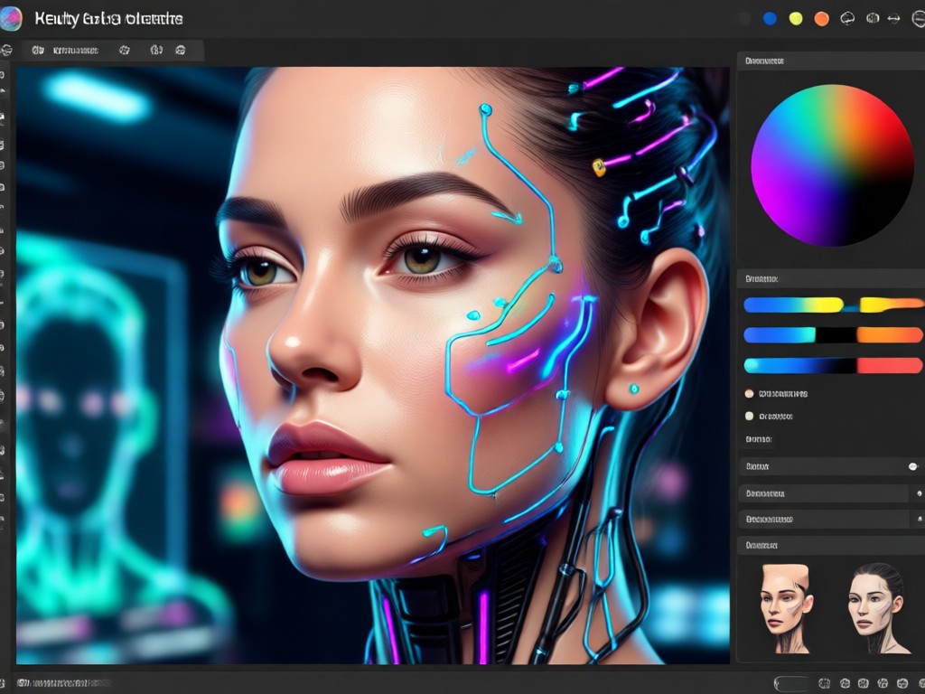 Gallery of AI women in different art styles