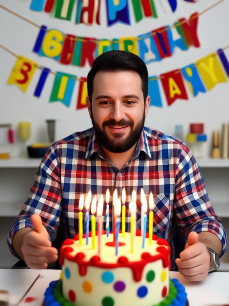 생일 영상 제작을 위한 모바일 앱 인터페이스