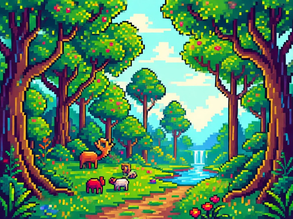 One click pixel art conversion process